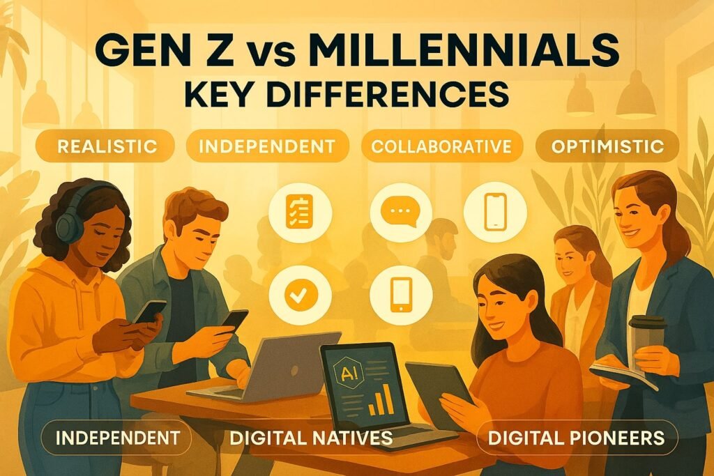 10 characteristics of gen z vs millennials