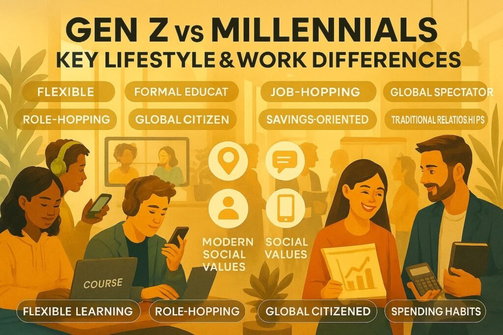 10 characteristics of gen z vs millennials