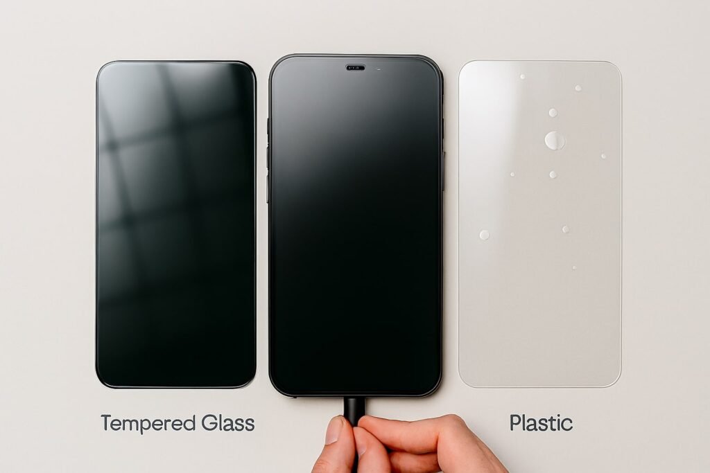 Tempered Glass vs Plastic Screen Protector
