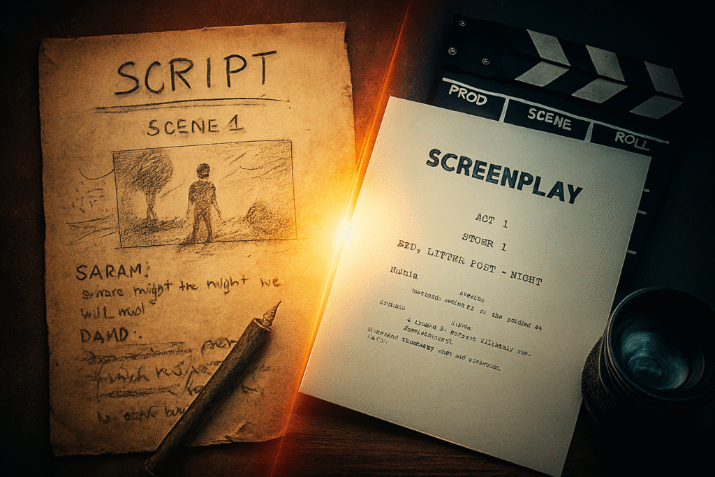What Is the Difference Between Screenplay and Script